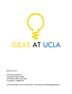 IDEAS at UCLA 220 Westwood Boulevard Community Programs