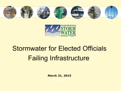 Failing Infrastructure and Stormwater Utility Fees