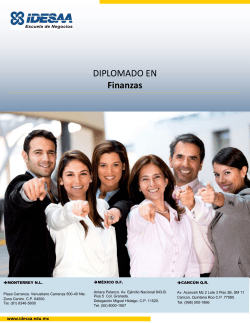 DIPLOMADO EN Finanzas - IDESAA Escuela de Negocios