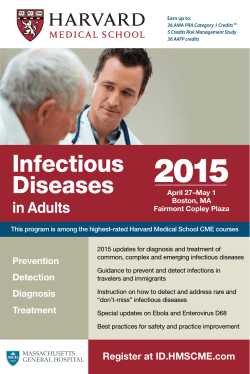 course brochure - Infectious Diseases in Adults