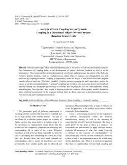 Analysis of Static Coupling Versus Dynamic Coupling in a