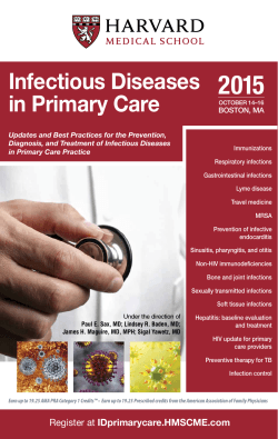 course brochure - Infectious Diseases in Primary Care