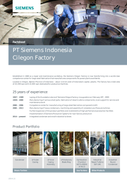 PT Siemens Indonesia Cilegon Factory