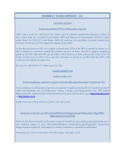 indirect taxes update - 131 - Indirect Taxes Committee