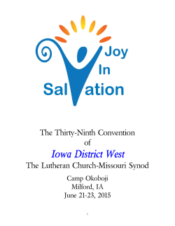 Workbook - Iowa District West