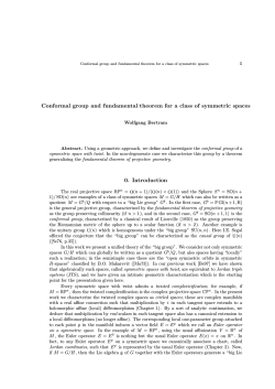 Conformal group and fundamental theorem for a class of