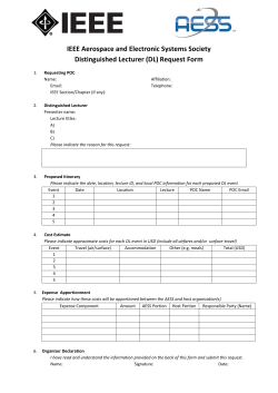 (DL) Request Form - Aerospace & Electronic Systems Society