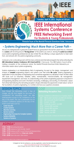 Systems Engineering: Much More than a Career Path