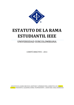 Estatutos Rama Studiantil IEEE - IEEE