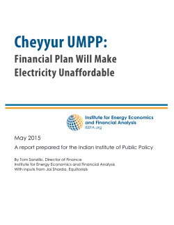 Financial Plan Will Make Electricity Unaffordable