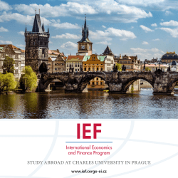study abroad at charles university in prague - IEF - cerge-ei
