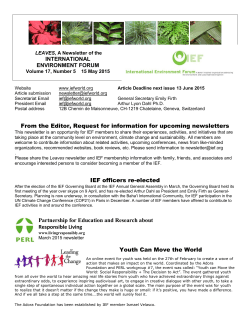 pdf version - International Environment Forum