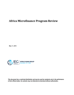 Africa Microfinance Program Review