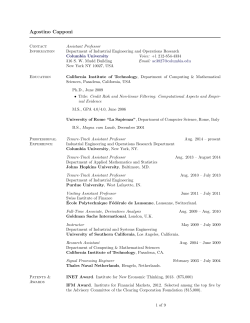 Personal CV - Department of Industrial Engineering & Operations