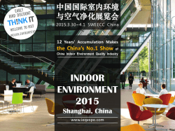 to 2015 IEQS China Brochure - ä¸­å½å½éå®¤åç¯å¢ä¸ç©ºæ°
