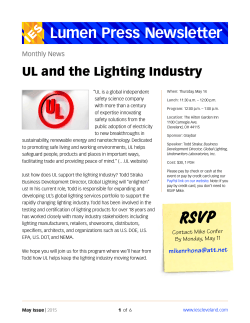 Lumen Press Newsletter - IES | Cleveland Section of The