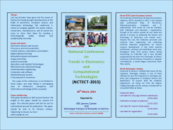 To Brochure NCTEC2015