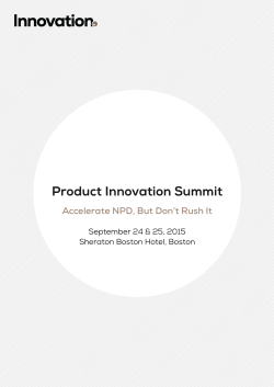 Product Innovation Summit - The Innovation Enterprise