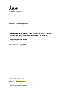 Convergence on Value Chain Enhancement for Rural Growth