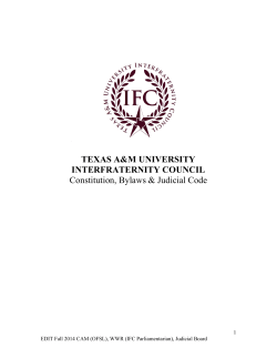 IFC Constitution - Interfraternity Council