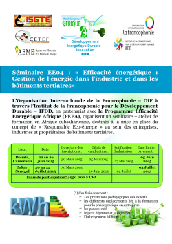 Seminaire EE04_brochure _2015 _Douala et Dakar