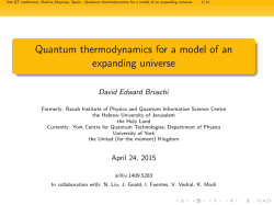 Quantum thermodynamics for a model of an expanding
