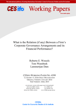 CESifo Working Paper no. 4599