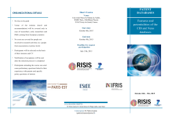 RISIS Leaflet Patent course