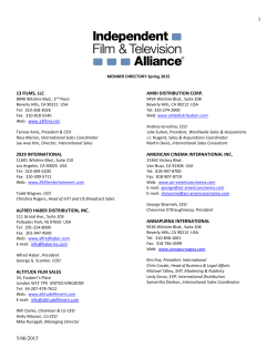 Print Directory - Independent Film & Television Alliance