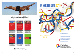 IF Weinheim Infoheft 2015