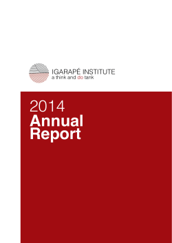 2014 Annual Report - Instituto Igarape