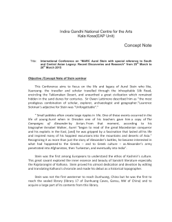 Concept Note - Indira Gandhi National Centre for the Arts
