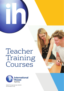 Teacher Training Courses, CELTA