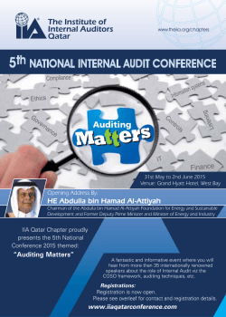 5th 5th - 5th National Conference in Internal Auditing
