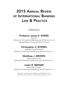 2015 ANNUAL REVIEW LAW & PRACTICE