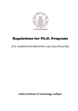 For students who joined in July 2014 and later - IITJ
