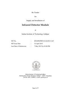 Infrared Detector Module - IITJ-Indian Institute of Technology Jodhpur