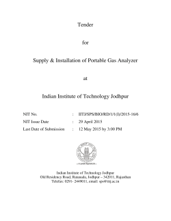 IITJ/SPS/BIO/RD/1/1(I) - IITJ-Indian Institute of Technology Jodhpur