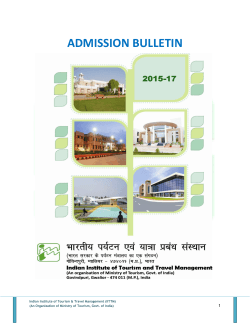 Admission Bulletin 2015-17