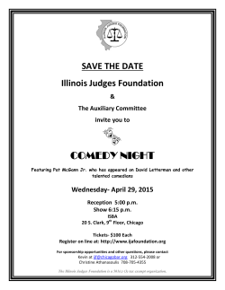 COMEDY NIGHT - Illinois Judges Foundation