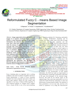 Reformulated Fuzzy C - means Based Image Segmentation