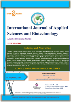 Full Text - International Journal of Applied Sciences and