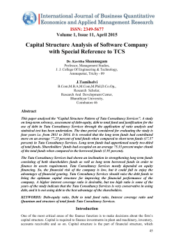Capital Structure Analysis of Software Company with