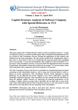 Capital Structure Analysis of Software Company with