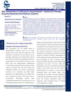 ABC transporters in anticancer drug transport