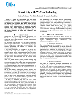 Smart City with Wi-Max Technology