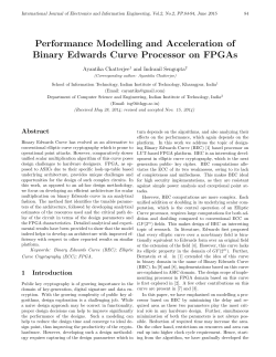 Performance Modelling and Acceleration of Binary Edwards Curve