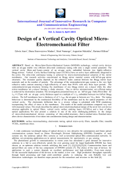 Design of a Vertical Cavity Optical Micro