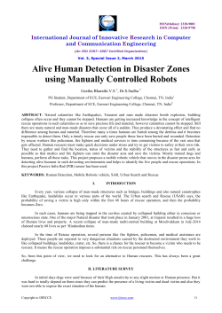 Alive Human Detection in Disaster Zones using Manually