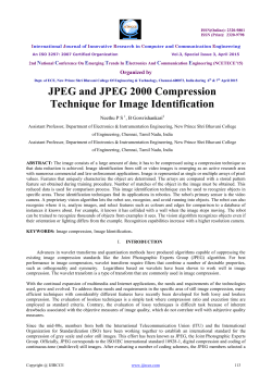 JPEG and JPEG 2000 Compression Technique for Image